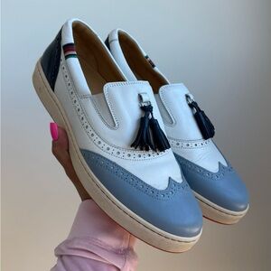 Royal Albartross White Blue Men's Loafers
